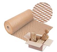 V1 Trade Rotolo di carta da imballaggio 30 cm x 50 m, carta a nido d'ape marrone, rotolo di carta kraft ecologica, cartone ondulato 70 g/m2, materiale da imballaggio, materiale di riempimento
