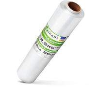 V1 Trade Rotolo di pellicola elastica trasparente, pellicola avvolgente, pellicola elastica manuale 350 m/50 cm, materiale da imballaggio, pellicola per imballaggio su rotolo, pellicola per mobili