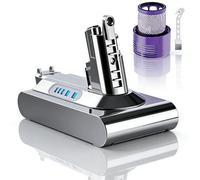 V10, batteria agli ioni di litio da 8000 mAh/8 Ah, compatibile con Dyson V10, compatibile con Dyson SV12 Animal Absolute Motörhead Fluffy Total Clean Cyclone 206340 969352-02