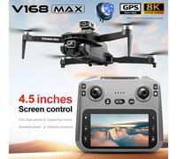 V168 MAX GPS Drone Professionale 8K Fotocamera Antenna FPV Brushless Evitare Ostacoli con Droni Pieghevoli con Telecomando a Grande Schermo