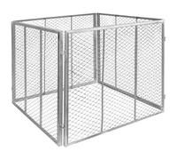 V2Aox Griglia per compost in acciaio zincato, 80 x 80 x 70 cm, griglia da giardino, compost