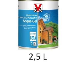 V33 112360 Impregnante 2,5 Litri Trasparente incolore Protettivo Completo per Le