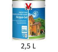 V33 112369 impregnante 2,5 litri mogano protettivo completo per legno acqua-gel