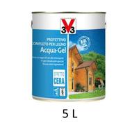 V33 112374 Impregnante 5 Litri Noce Chiaro Protettivo Completo per Legno Acqua-G