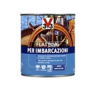 V33 Flatting A Solvente Anti-Abrasione, Alta Resistenza All'Acqua Di Mare, Alla Salsedine E Al Sole 2500 Ml