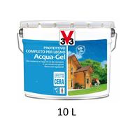 V33 Impregnante 10 Litri Trasparente Incolore Protettivo Completo per Legno Acqu