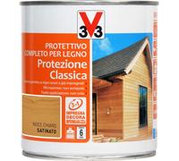 V33 Impregnante 112309 Trasparente Noce Chiaro Protettivo Completo per Legno Pro