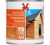 V33 Impregnante 112314 Castagno Scuro Protettivo Completo per Legno Protezione C