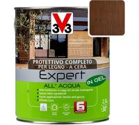 V33 Impregnante Protettivo Completo All'Acqua 2,5 Lt - Noce Scuro