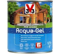 V33 Impregnante Protettivo Completo per Legno Acqua Gel Bianco 750 ml