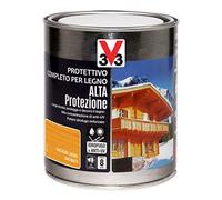 V33 Protettivo Completo per Legno a Solvente Alta Protezione Castagno Chiaro 0,75 L