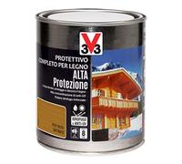 V33 Protettivo Completo per Legno a Solvente Alta Protezione Noce Medio 0,75 L