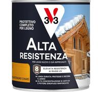 V33 Protettivo Completo per Legno a Solvente Alta Resistenza Castagno Chiaro 0,75 L