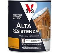 V33 Protettivo Completo per Legno a Solvente Alta Resistenza Castagno Chiaro 2,5 L