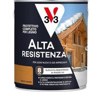 V33 Protettivo Completo per Legno a Solvente Alta Resistenza Noce Chiaro 2,5 L