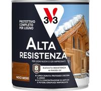 V33 Protettivo Completo per Legno a Solvente Alta Resistenza Noce Medio 0,75L