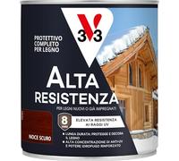 V33 Protettivo Completo per Legno a Solvente Alta Resistenza Noce Scuro 0,75 L