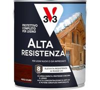V33 Protettivo Completo per Legno a Solvente Alta Resistenza Noce Scuro 2,5 L