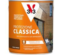V33 Protettivo Completo per Legno a Solvente Protezione Classica Noce Medio 2,5L