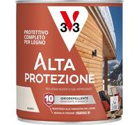 V33 Protettivo Completo per Legno Alta Protezione all'Acqua Bianco 0,75L