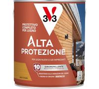 V33 - Protettivo Completo per Legno BIO Alta Protezione all'Acqua - Noce Chiaro - 2,5 L