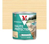 V33 Saturatore in legno per esterni Chene chiaro opaco, per terrazze e mobili da giardino, ad alta resistenza, acqua clorata, UV e grasso, senza pulire e non scivolare, resina di origine vegetale