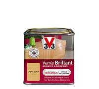 V33 - Smalto interno lucido per mobili e legno, rovere chiaro, 0,5 l