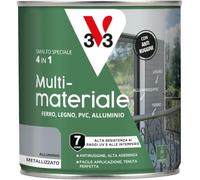 Smalto a solvente multi-materiale 4in1 V33 alluminio 0,5 l Alluminio