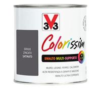 V33 Smalto Multisupporto Colorissim Grigio Zincato 0.5 L