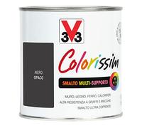 V33 Smalto Multisupporto Colorissim Nero Opaco 0.5 L
