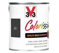 V33 Smalto Multisupporto Colorissim Nero Opaco 2,5 L