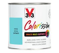 V33 Smalto Multisupporto Colorissim Verde Acqua 0,5 L