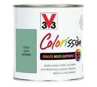 V33 Smalto Multisupporto Colorissim Verde Giada 0.5 L