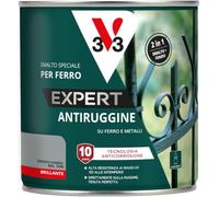 V33 Smalto per Ferro Antiruggine Expert Grigio Chiaro 0,5L