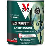 V33 Smalto per Ferro Antiruggine Expert Nero Brillante 2,5L
