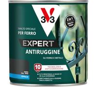 V33 DIMARCOLOR EXPERT SMALTO ANTIRUGGINE ALTA PROTEZIONE SPECIALE FERRO 500 ML. TUTTI I COLORI (Nero Opaco - Ral 9005)