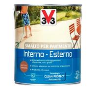V33 Smalto per Pavimenti Interno o Esterno all'Acqua, 2.5 L