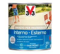 V33 Smalto per Pavimenti Interno o Esterno Grigio Chiaro 0.5 L