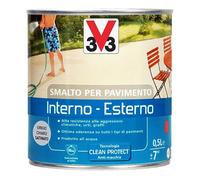 V33 Smalto per Pavimenti Interno o Esterno Grigio Chiaro 0.5 L