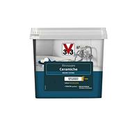 V33 Smalto Rinnovare Mobili e Piastrelle Bagno, Bianco Piuma Satinato, 0.75 l