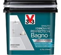 V33 Smalto Rinnovare Perfection Bagno Grigio Chiaro Satinato 0,75 L