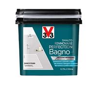 V33 Smalto Rinnovare Perfection Bagno Bianco Piuma Satinato 0,75 L