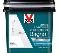 V33 Smalto Rinnovare Perfection Bagno Bianco Satinato 0,75 L