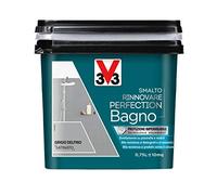 V33 Smalto Rinnovare Perfection Bagno Grigio Delfino Satinato 0,75 L