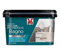 V33 Smalto Rinnovare Perfection Bagno Grigio Tortora Satinato 2 L