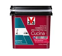 V33 SMALTO RINNOVARE PERFECTION CUCINA Blu Petrolio Satinato 0,75 L