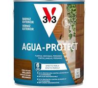 V33 Vernice esterna acqua Protect lucida rovere scuro 2,5 l