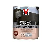 V33 Vernice per interni ultra resistente, opaca, mogano, 2,5 l