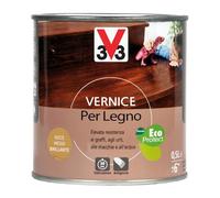 V33 Vernice per Legno Noce Medio Brillante 0,5 L