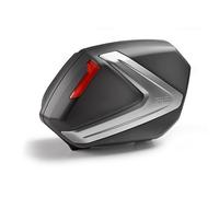 V37N - Givi Coppia Valigie Laterali Monokey Side Nere Con Catadiottri Rossi 37lt